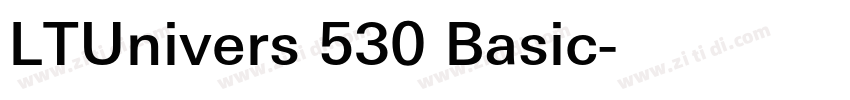 LTUnivers 530 Basic字体转换
